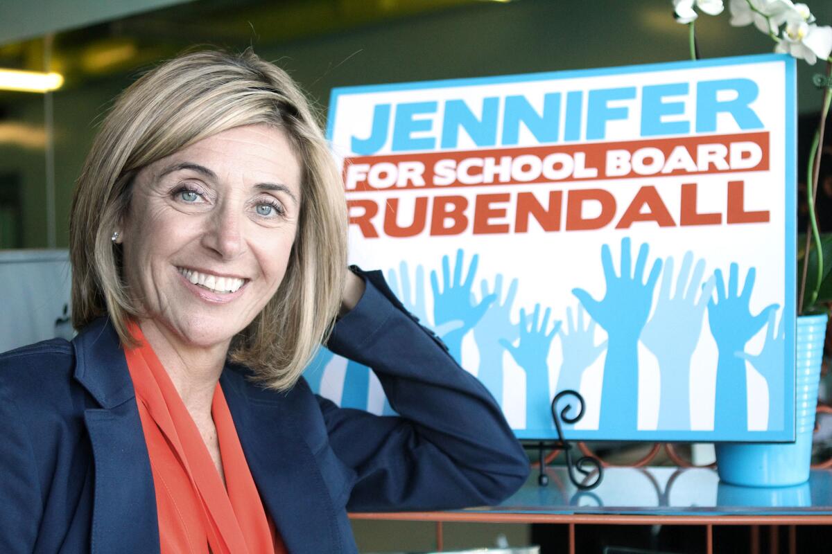 Jennifer Rubendall, 2013 LDUSD school board candidate. Photographed on Monday, October 21, 2013.