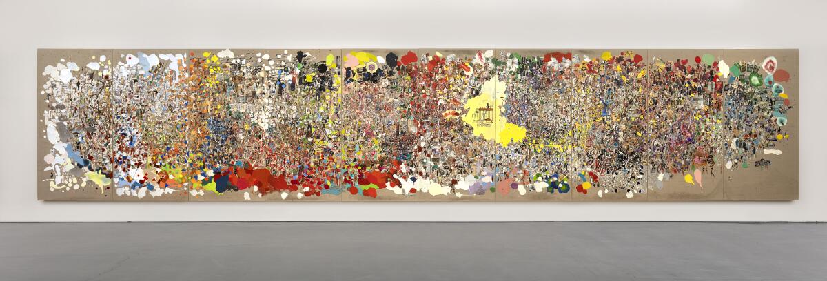 A view of Elliot Hundley's work "Balcony."