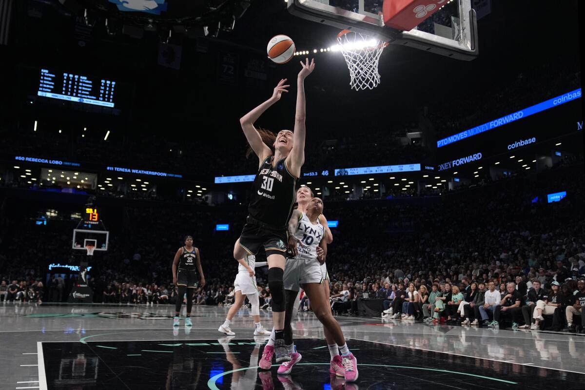 Liberty even WNBA Finals with Game 2 defeat of Lynx - Los Angeles Times