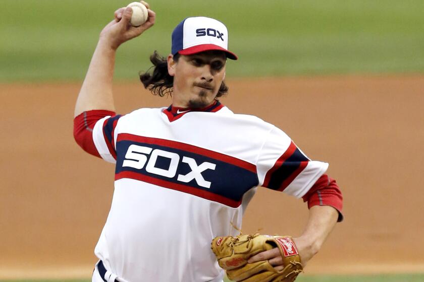 White Sox pitcher Jeff Samardzija has begun serving a five-game suspension for his part in a brawl during a game against the Kansas City Royals.