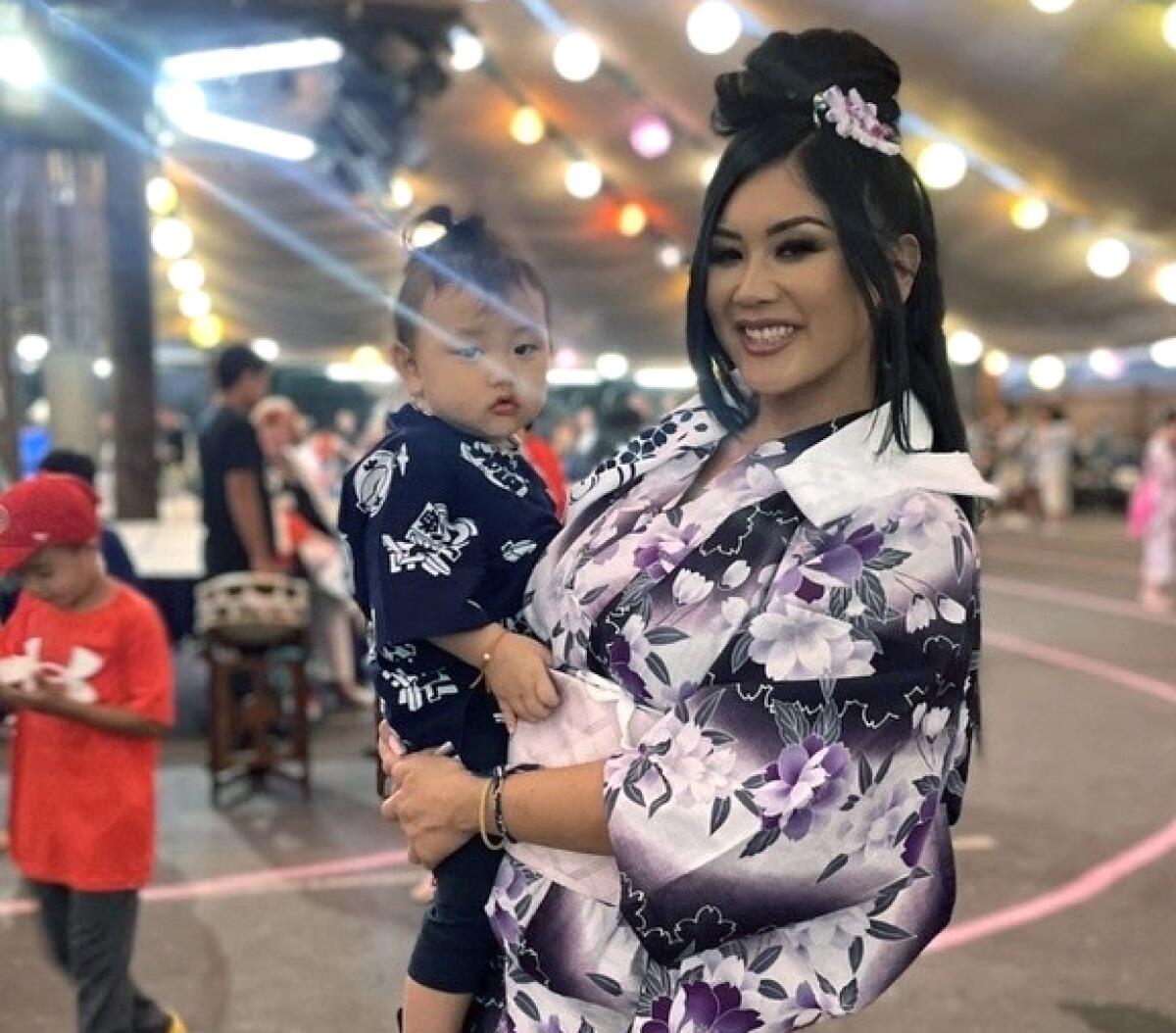 Angelica Bravo poses with her son, Mateo.