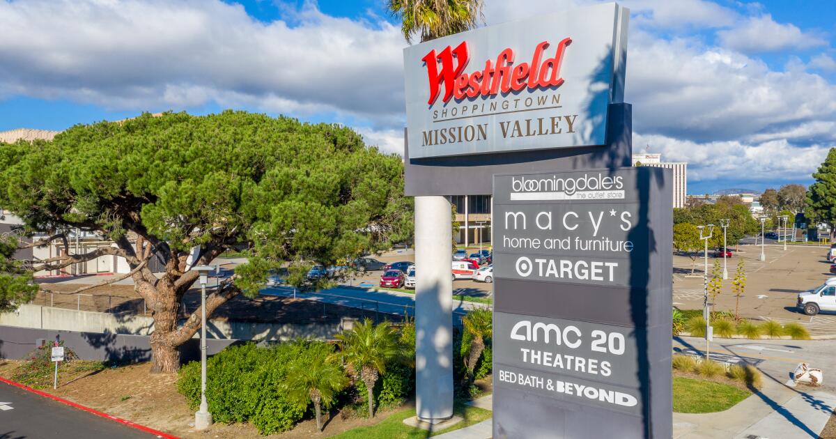 Westfield sells Mission Valley shopping centers in San Diego for $290  million - The San Diego Union-Tribune