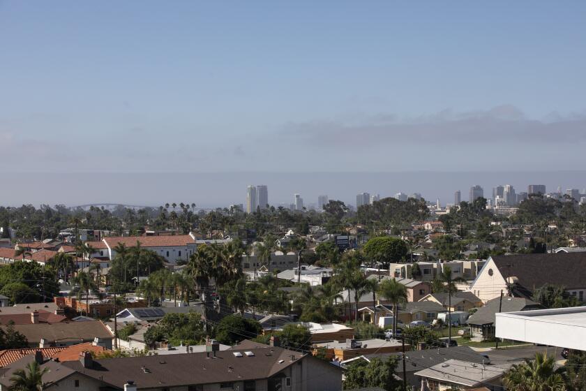 San Diego, California - September 12: The view from a new 94-unit apartment building in North Park on Tuesday, Sept. 12, 2023 in San Diego, California. The seven-story building called Casa Verde features mostly studio apartments but also offers one bedroom units. (Ana Ramirez / The San Diego Union-Tribune)