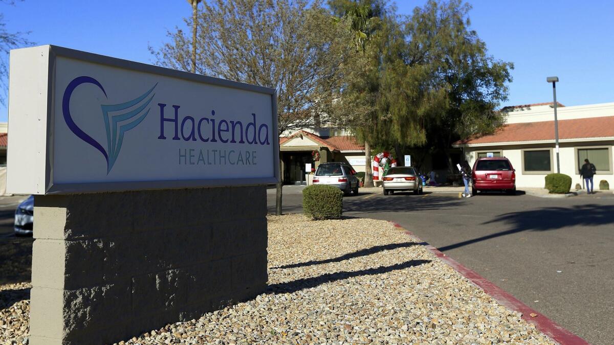 Bill Timmons, chief executive of Hacienda HealthCare, resigned after a woman in a vegetative state gave birth at the company’s Phoenix facility.