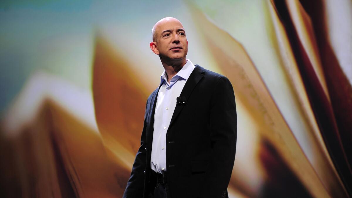Amazon Chief Executive Jeff Bezos and his wife donated $2.5 million in 2012 to support same-sex marriage in Washington state.