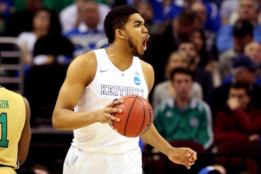 Kentucky big man Karl-Anthony Towns is expected to go No. 1 overall to Minnesota during the NBA draft on Thursday.
