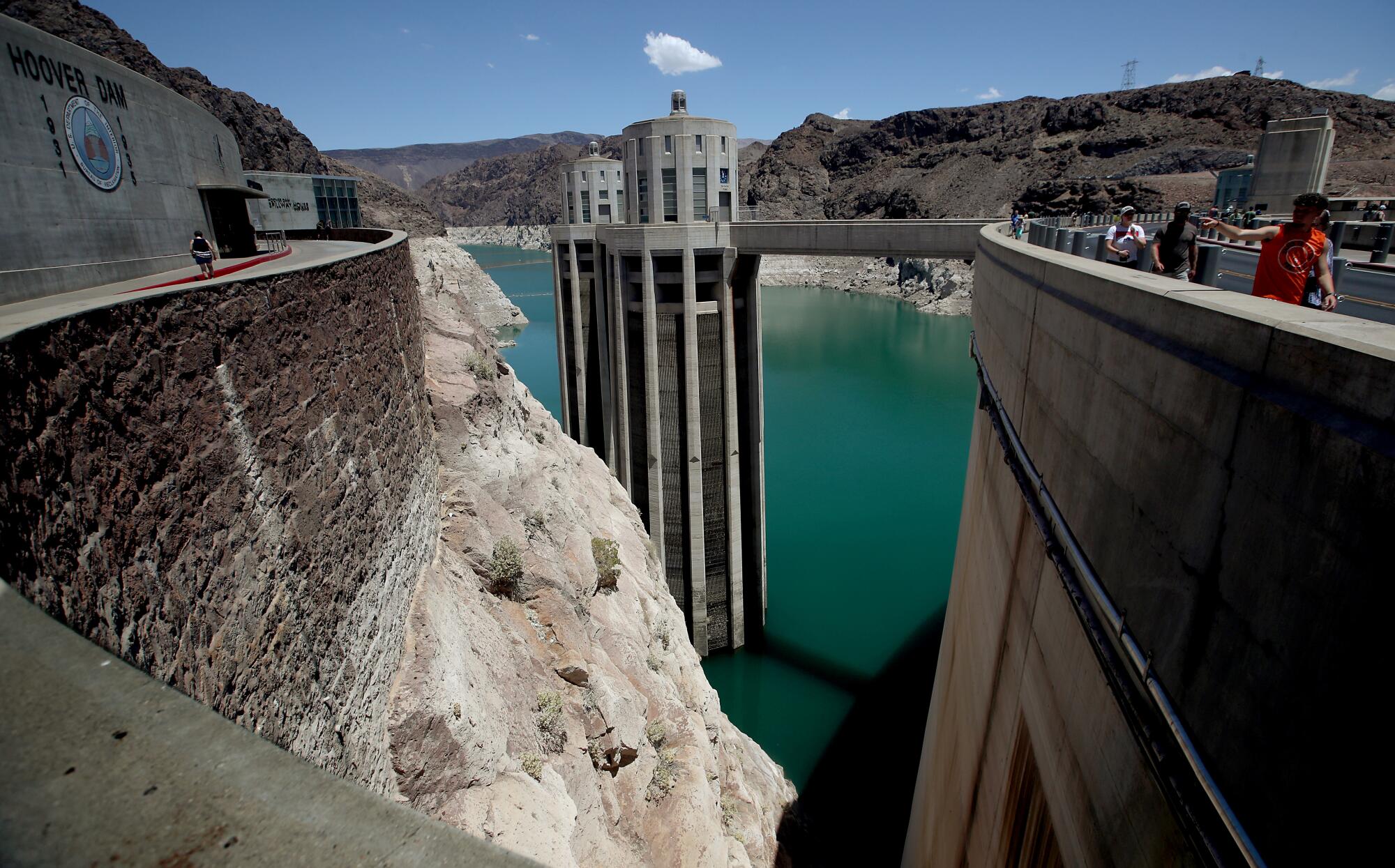 Scenes around Lake Mead as persistent drought drives water levels to their lowest point in history.