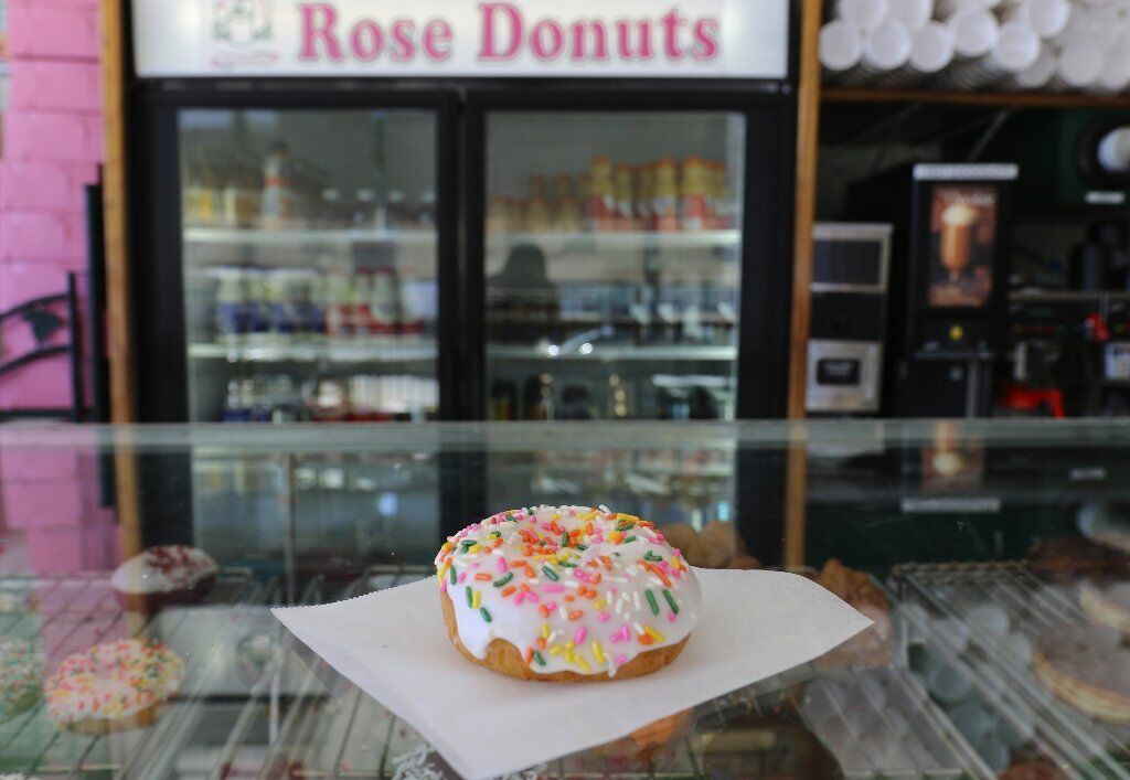 One of the most popular traditional doughnut shops in San Diego, Rose is known for its traditional, no-nonsense, ultra-fresh and not-too-sweet creations, priced from $1 to $2 apiece (cash only). Just about everything’s good, but the tropical cake (topped with shredded coconut), old fashioned buttermilk and bear claws get especially high marks from regulars. 7612 Linda Vista Road. (858) 560-8452.