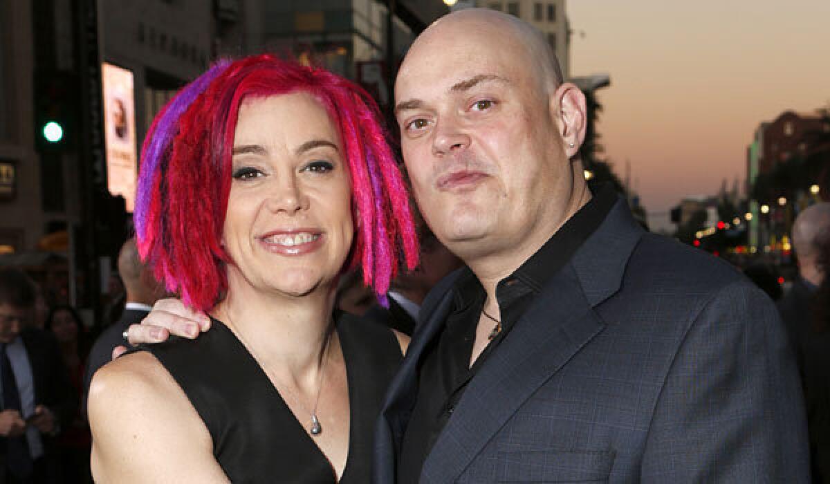 Lana and Andy Wachowski at the premiere of their 2012 film "Cloud Atlas."
