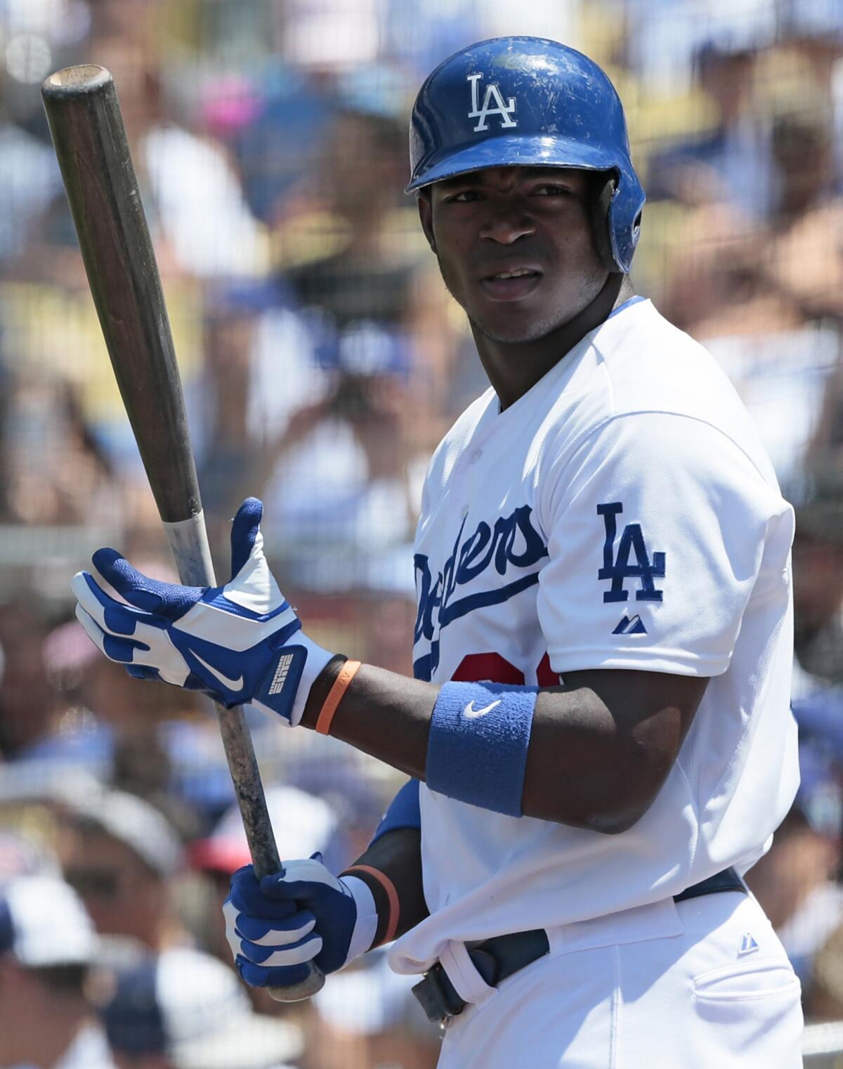 Dodgers rookie Yasiel Puig is being sued by a man who alleges the outfielder made false accusations against him.