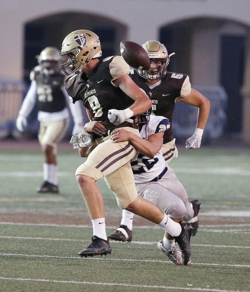 Photo Gallery: St. Francis vs. Saugus in non-league home football game