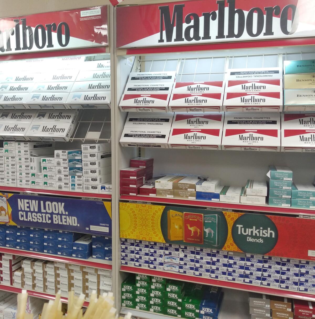 packs of cigarettes on sale