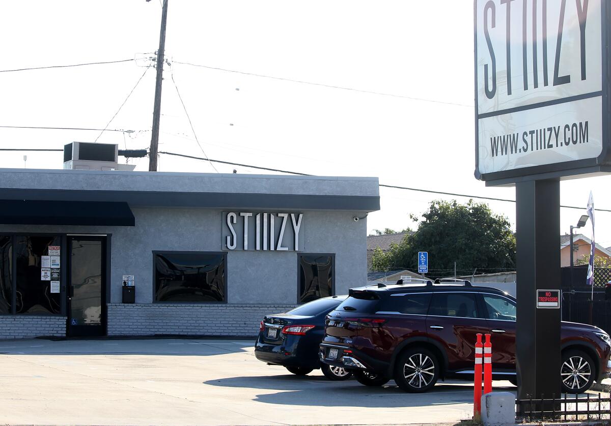 A marijuana dispensary at 1026 W. Pacific Coast Highway in Wilmington