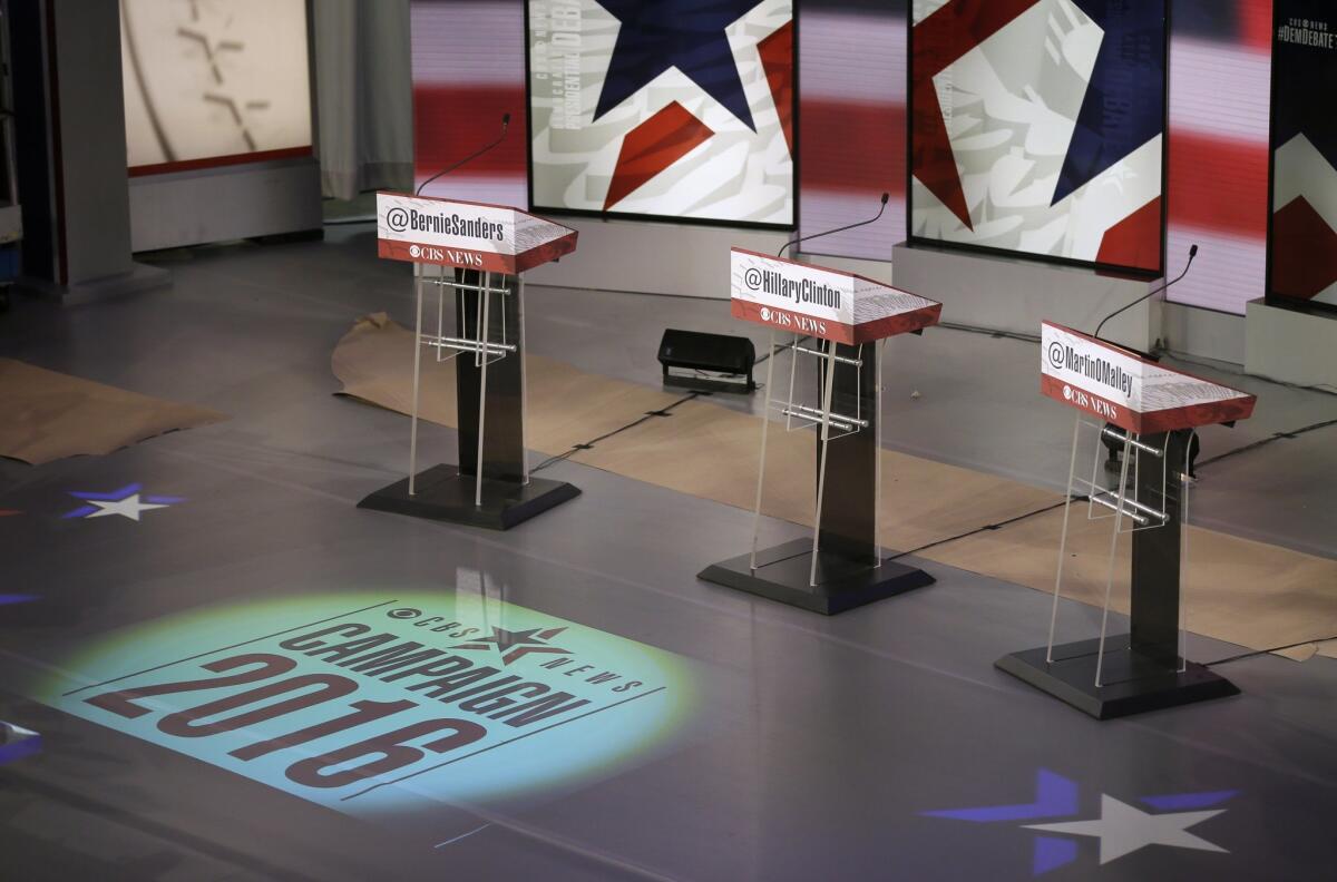 Saturday night's Democratic presidential debate in Des Moines, Iowa, between Sen. Bernie Sanders (I-Vt.), former Secretary of State Hillary Rodham Clinton and former Maryland Gov. Martin O'Malley will have a greater emphasis on security.