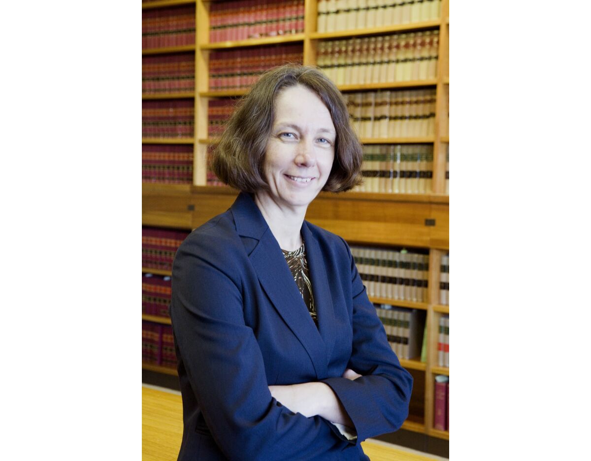 This undated photo provided by the Federal Court shows Justice Jayne Jagot. Most judges sitting on Australia’s highest court will be women for the first time in the institution's 121-year history, the attorney-general said on Thursday, Sept. 29, 2022. Justice Jagot will fill a High Court vacancy on its seven-judge bench when Justice Patrick Keane retires Oct. 17, Attorney-General Mark Dreyfus said.(The Federal Court via AP)