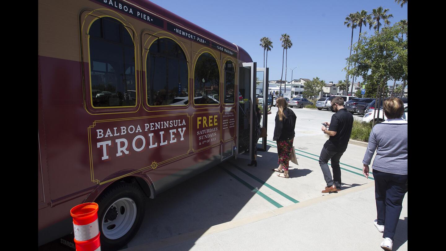 New Peninsula Trolley Shown to Media
