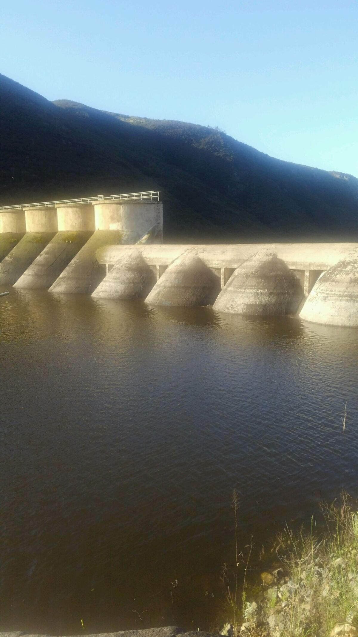 The Hodges Dam reservoir filled quickly due to April's rains.