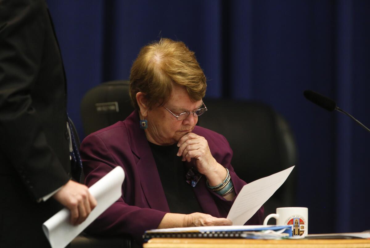 Los Angeles County Supervisor Sheila Kuehl is proposing an increase in the county minimum wage to $15 an hour by 2020.