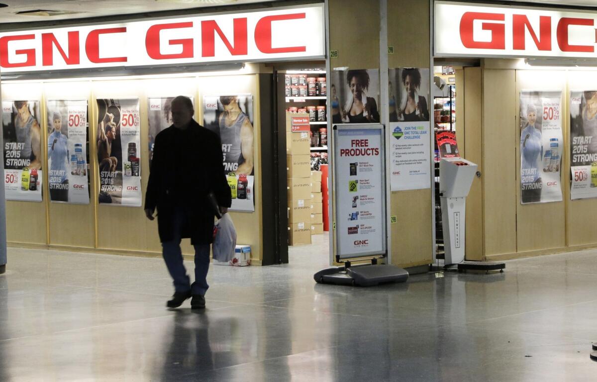 A GNC store in New York on Feb 3.