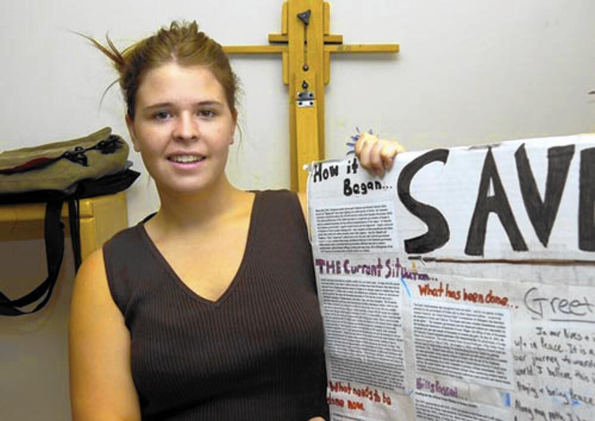 Kayla Mueller, pictured in 2013, frequently volunteered to help women and children.