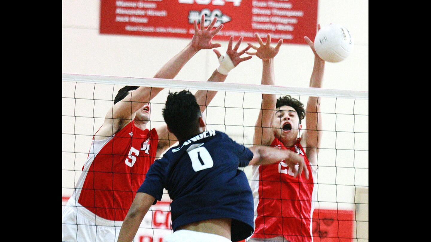 Photo Gallery: Burroughs defeats Sanger to advance to finals in CIF boys' volleyball