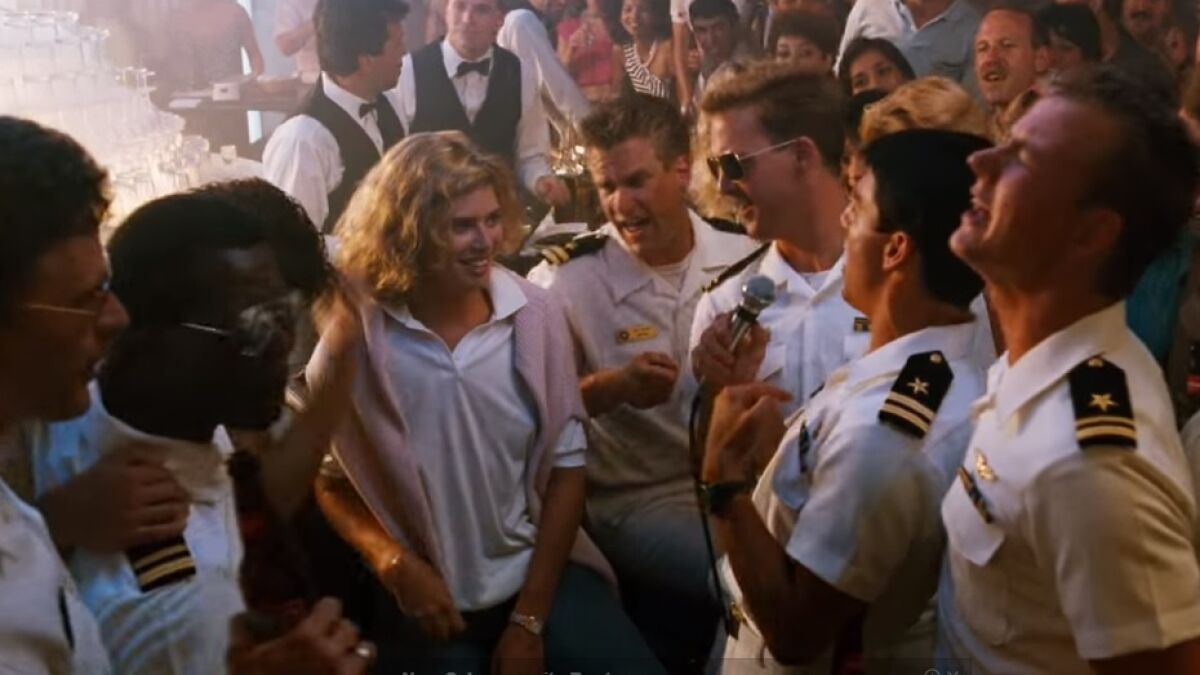 Tom Cruise sings "You've Lost That Lovin' Feelin'" to Kelly McGillis in "Top Gun." The Mississippi Room in The Lafayette Hotel was used as a setting in the movie.