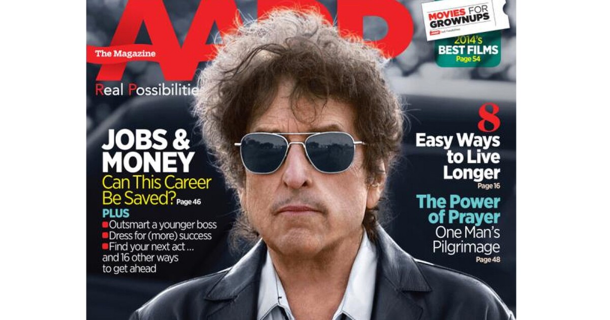 Surprisingly candid Bob Dylan, AARP magazine cover boy ...