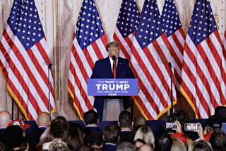 Former US President Donald Trump, speaks at the Mar-a-Lago Club in Palm Beach, Florida, US, on Tuesday, Nov. 15, 2022. Trump formally entered the 2024 US presidential race, making official what he's been teasing for months just as many Republicans are preparing to move away from their longtime standard bearer. Photographer: Eva Marie Uzcategui/Bloomberg via Getty Images