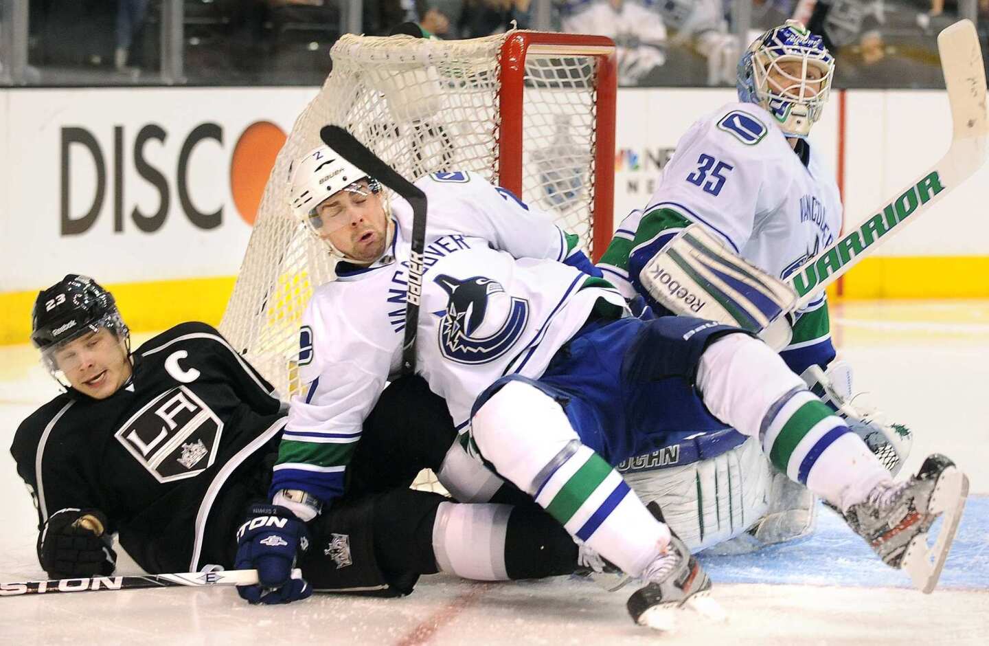 Dustin Brown, Dan Hamhuis, Cory Schneider