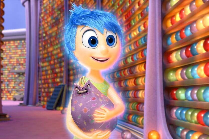 Joy, voiced by Amy Poehler, in Pixar's Oscar-winning animated film "Inside Out."