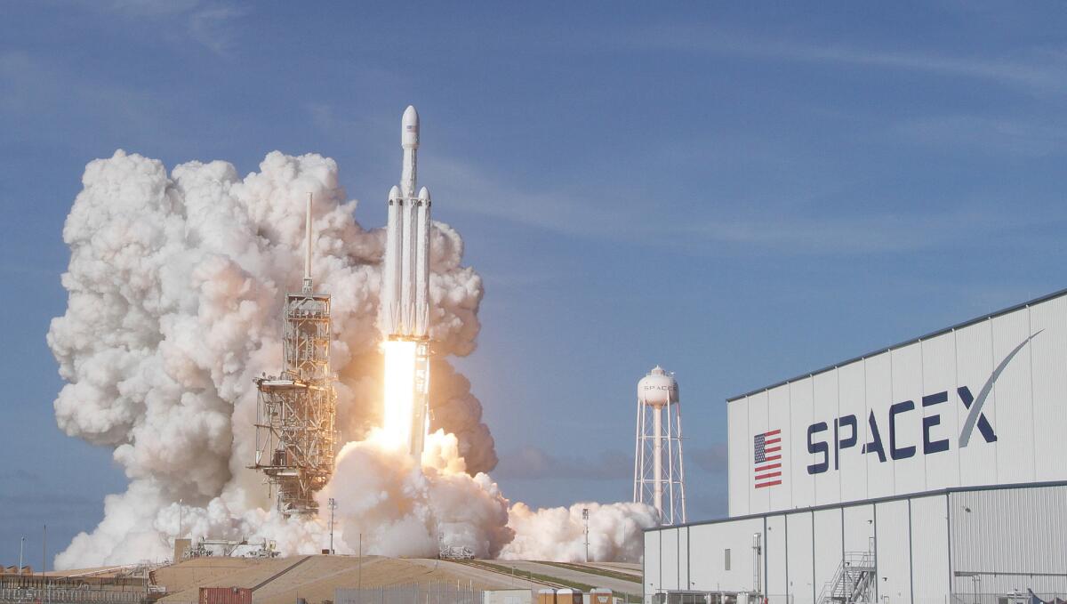 SpaceX launched its Falcon Heavy rocket for the first time in February from Kennedy Space Center in Florida. The company received approval from the FCC to provide broadband internet access with satellites.