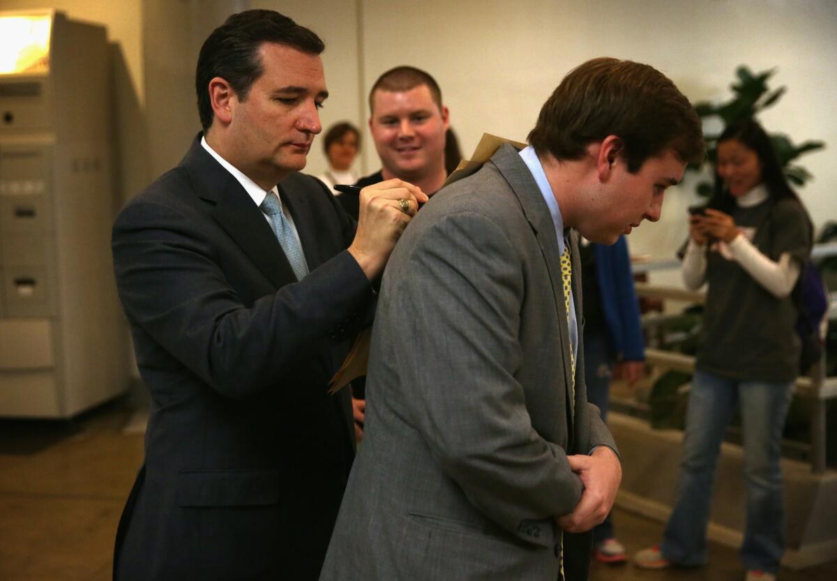 Sen. Ted Cruz signs an autograph on on Capitol Hill. It's being reported that soon he will sign a book deal with HarperCollins.