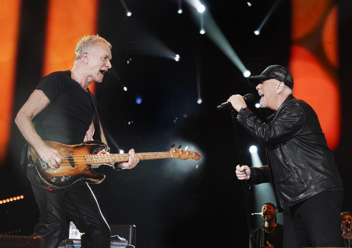  Sting and Billy Joel at Raymond James Stadium, Feb. 24, 2024 in Tampa.