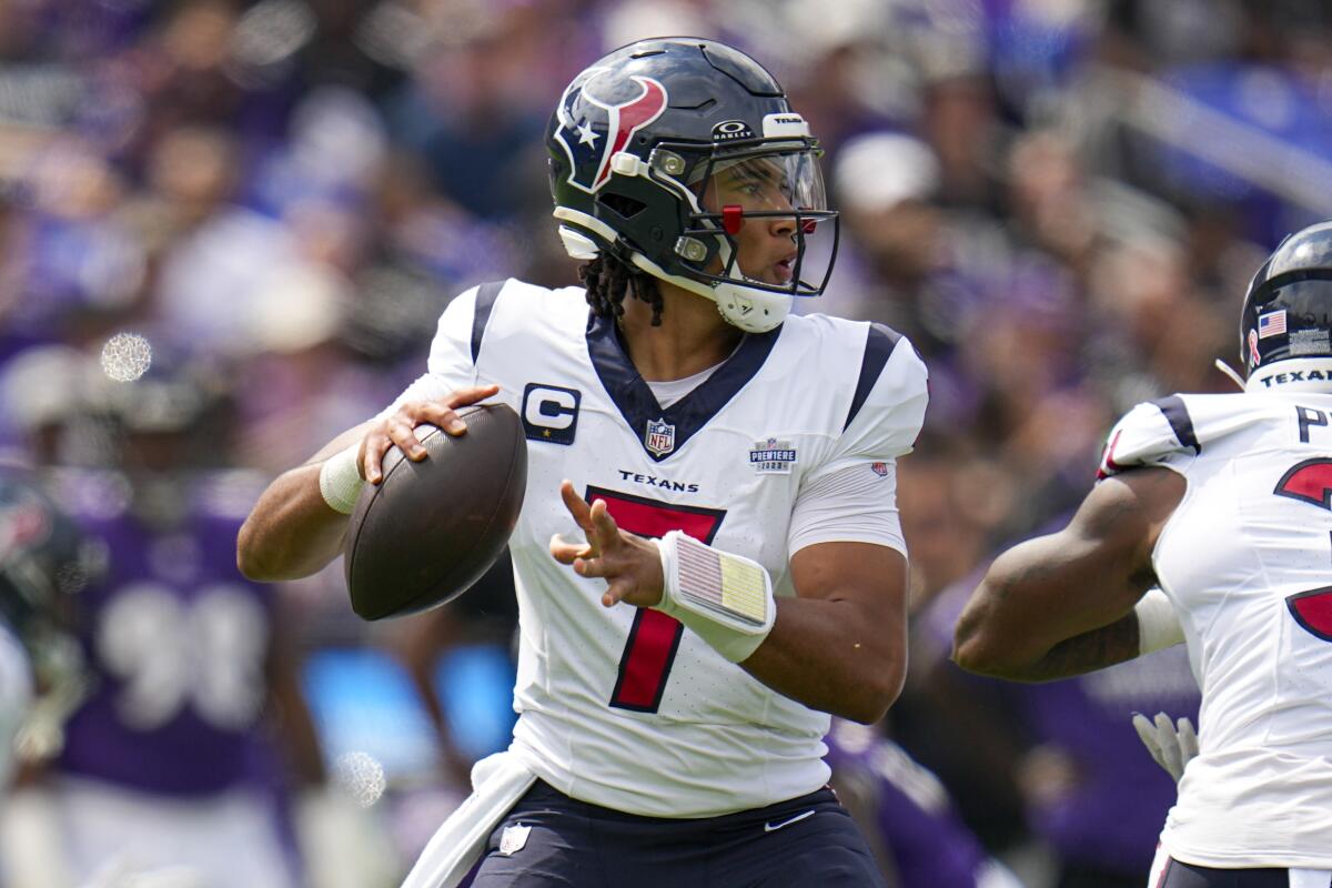 C.J. Stroud will start Texans' 2023 NFL season opener vs. Ravens