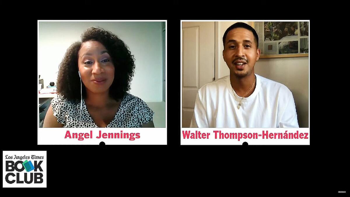 Author Walter Thompson-Hernández and L.A. Times reporter Angel Jennings virtually discuss his book with L.A. Times Book Club.