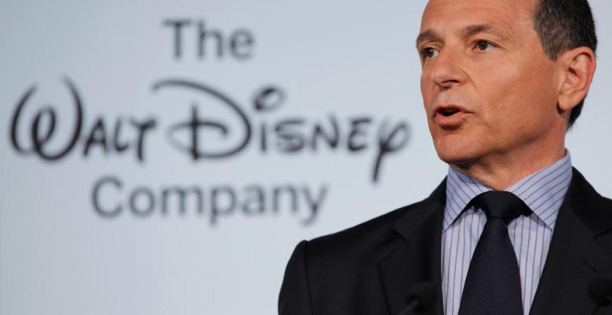 Disney CEO Robert Iger talked movies and theme parks at the company's annual meeting. Above, Iger in 2012.