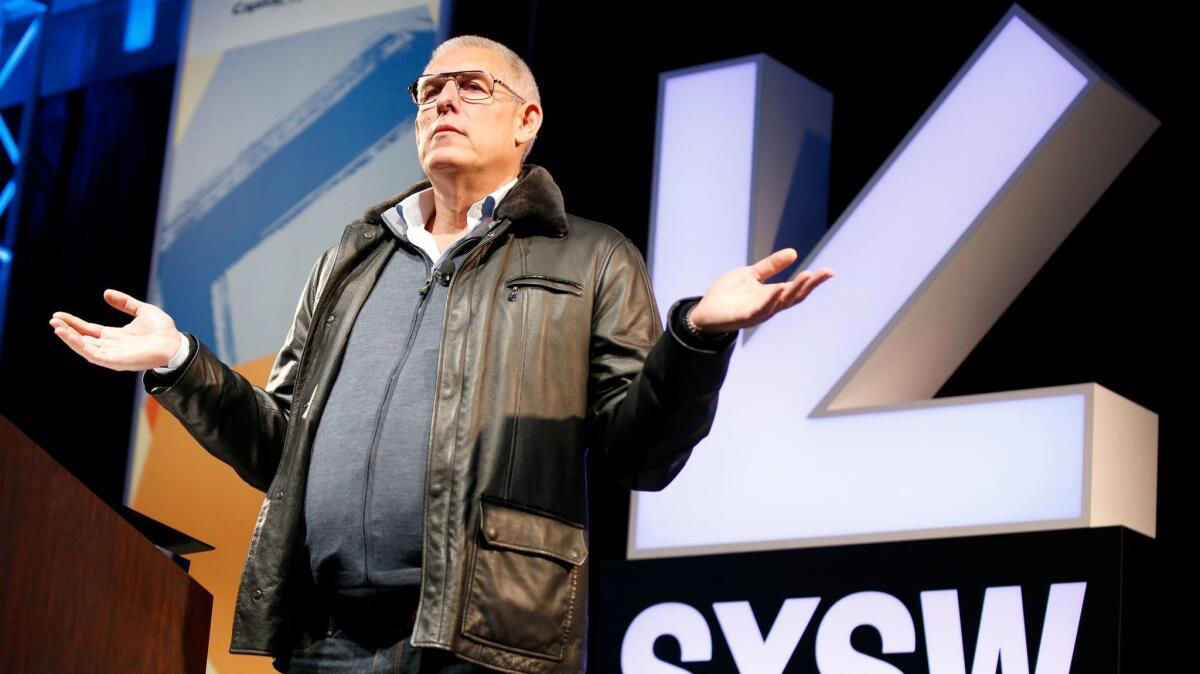 YouTube's Lyor Cohen speaks onstage at the Music Keynote during SXSW 2018 in Austin, Texas.