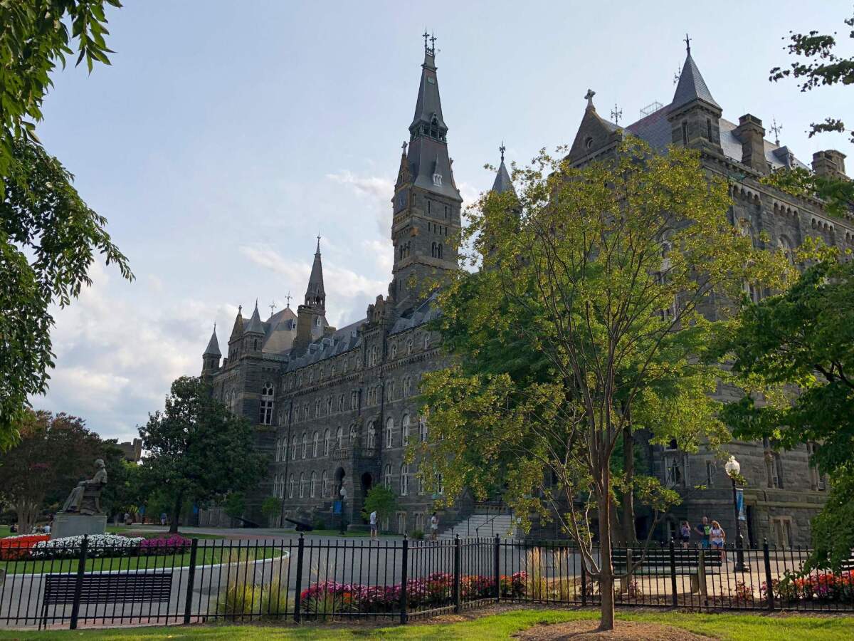Georgetown University is seen in August 2018.