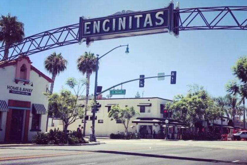 City of Encinitas downtown banner
