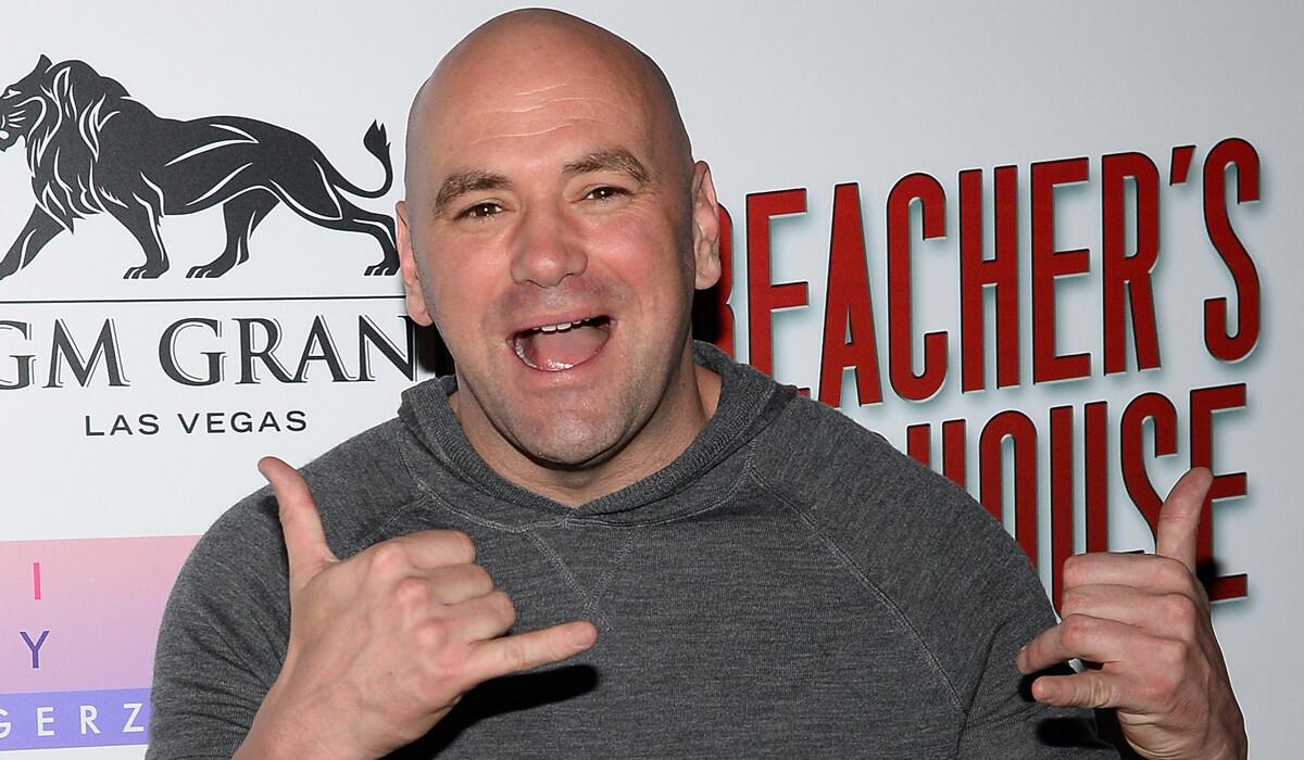 UFC President Dana White, shown in 2013, does not think the Floyd Mayweather Jr.-Manny Pacquiao bout should be considered the fight of the century.