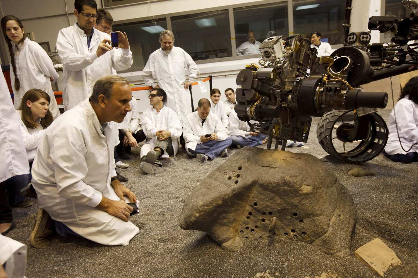 Mars rover model testing