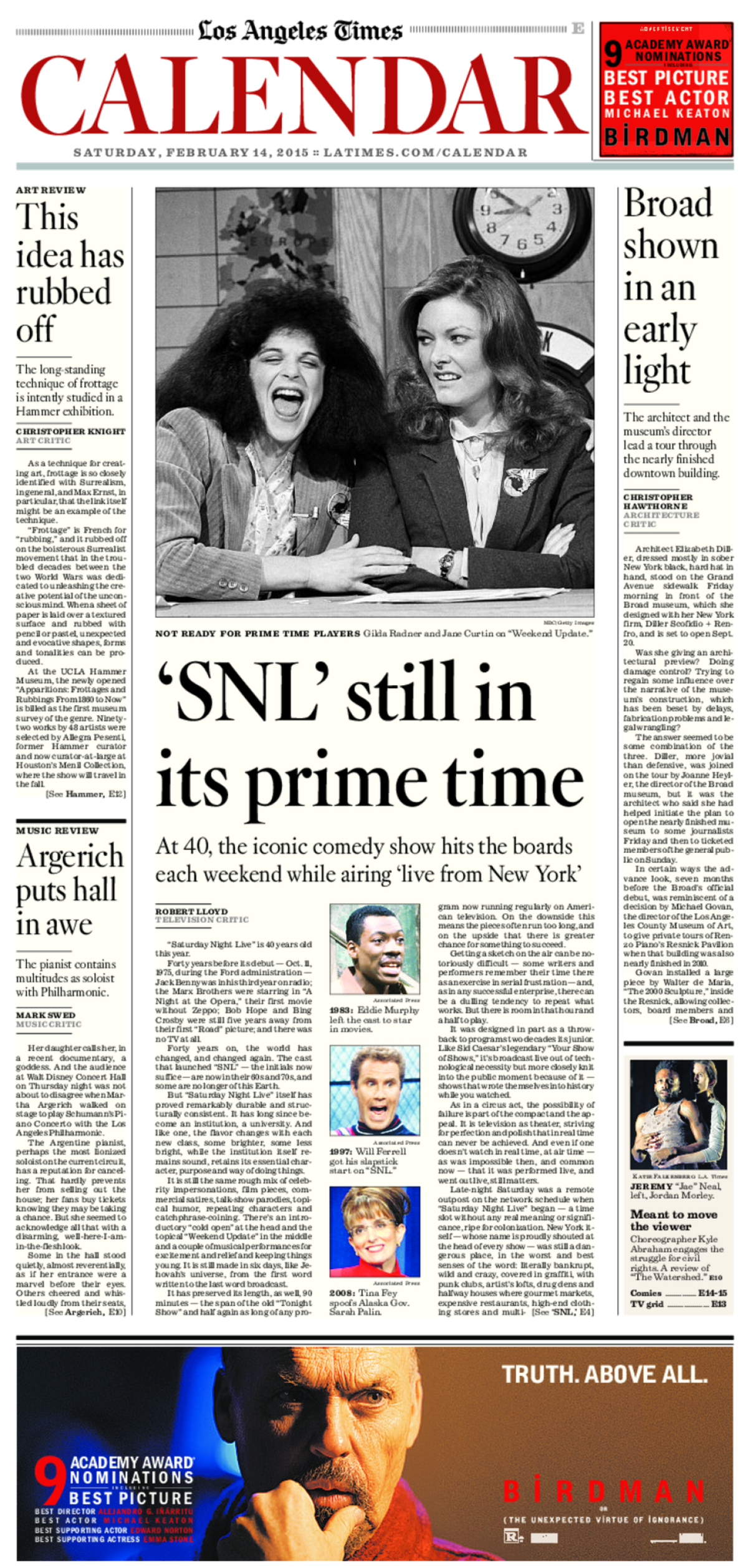 The front page