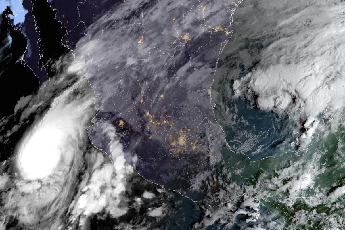 Satellite image of Hurricane Lidia