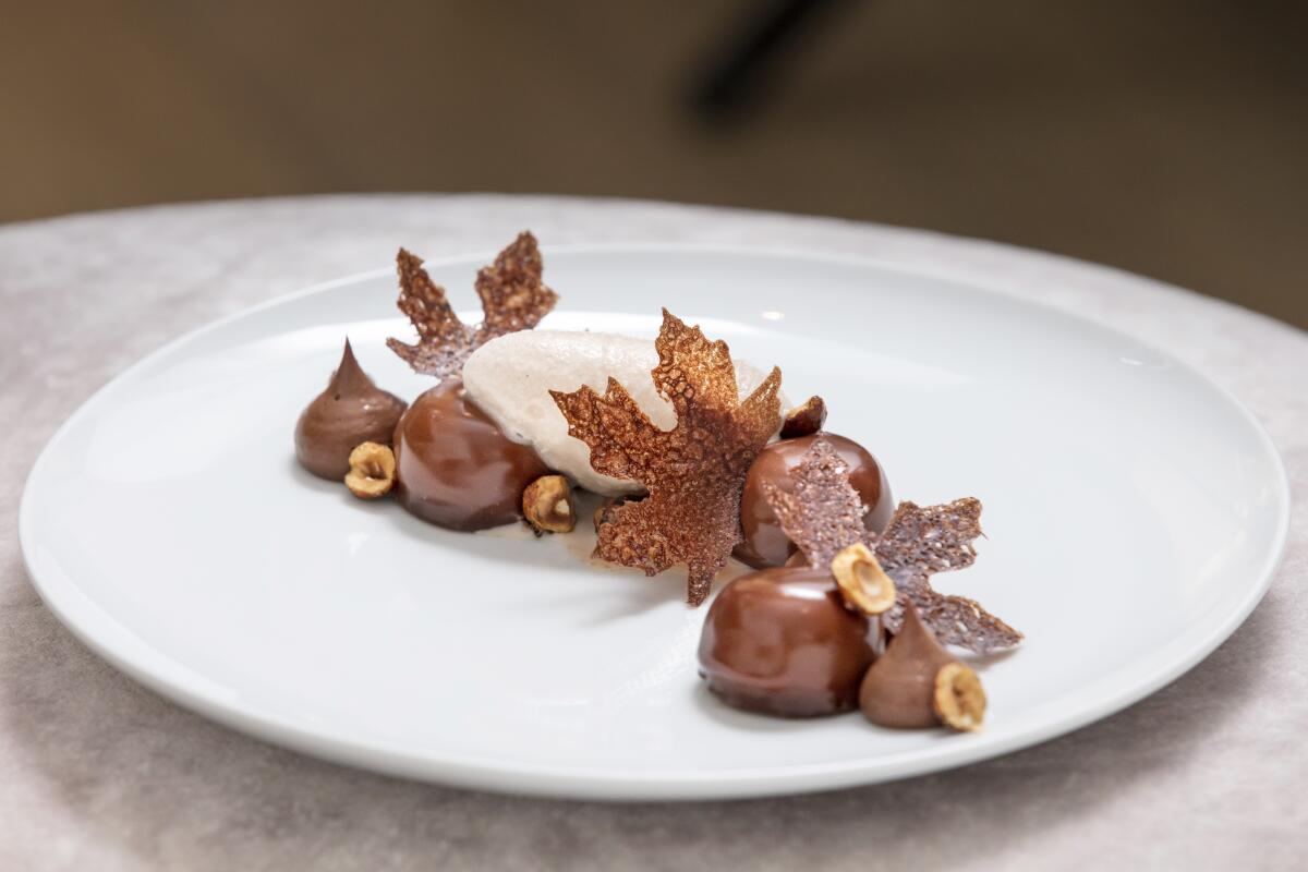 Knife Pleat's chocolate desert