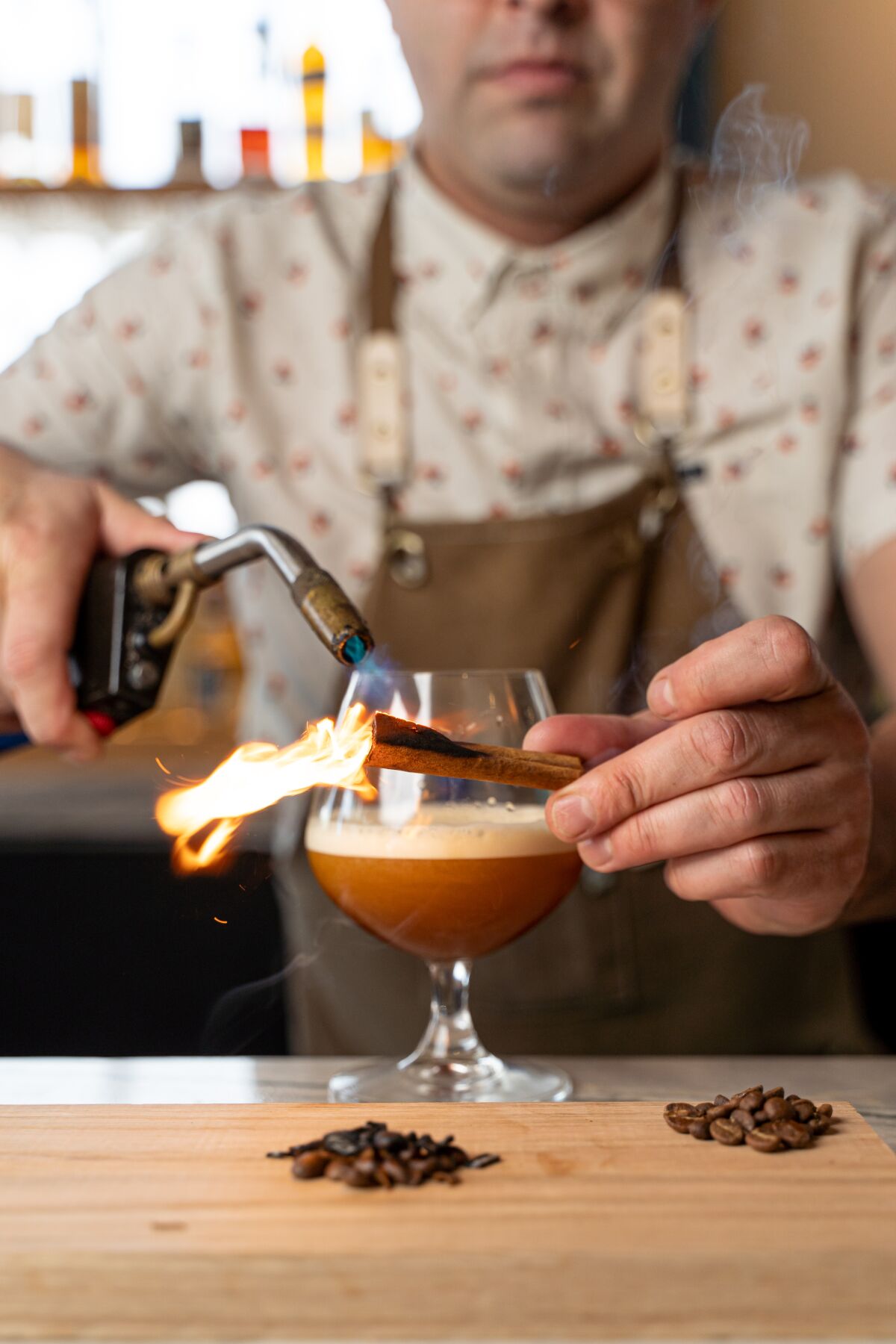 The Carajillo is one of two new collaboration menu items from Herb & Sea and Ironsmith Coffee Roasters.
