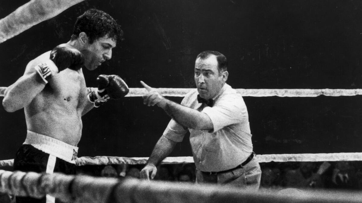 Robert De Niro as Jake LaMotta in "Raging Bull." (United Artists)