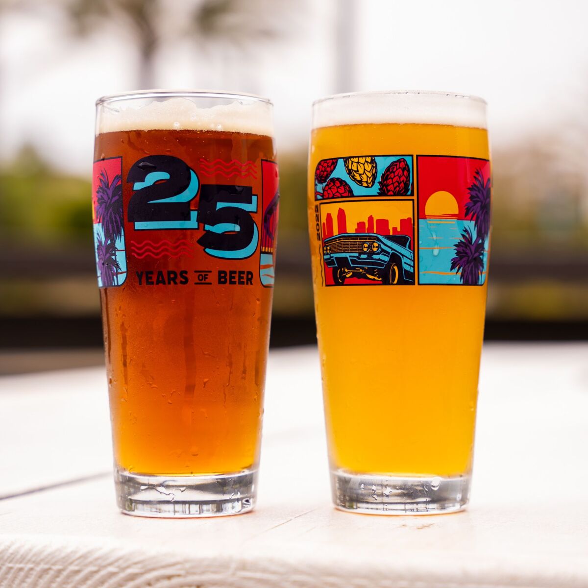 Special anniversary glassware can be purchased at Westbrew in Del Mar and the Northern Pine tasting room in Carmel Valley.