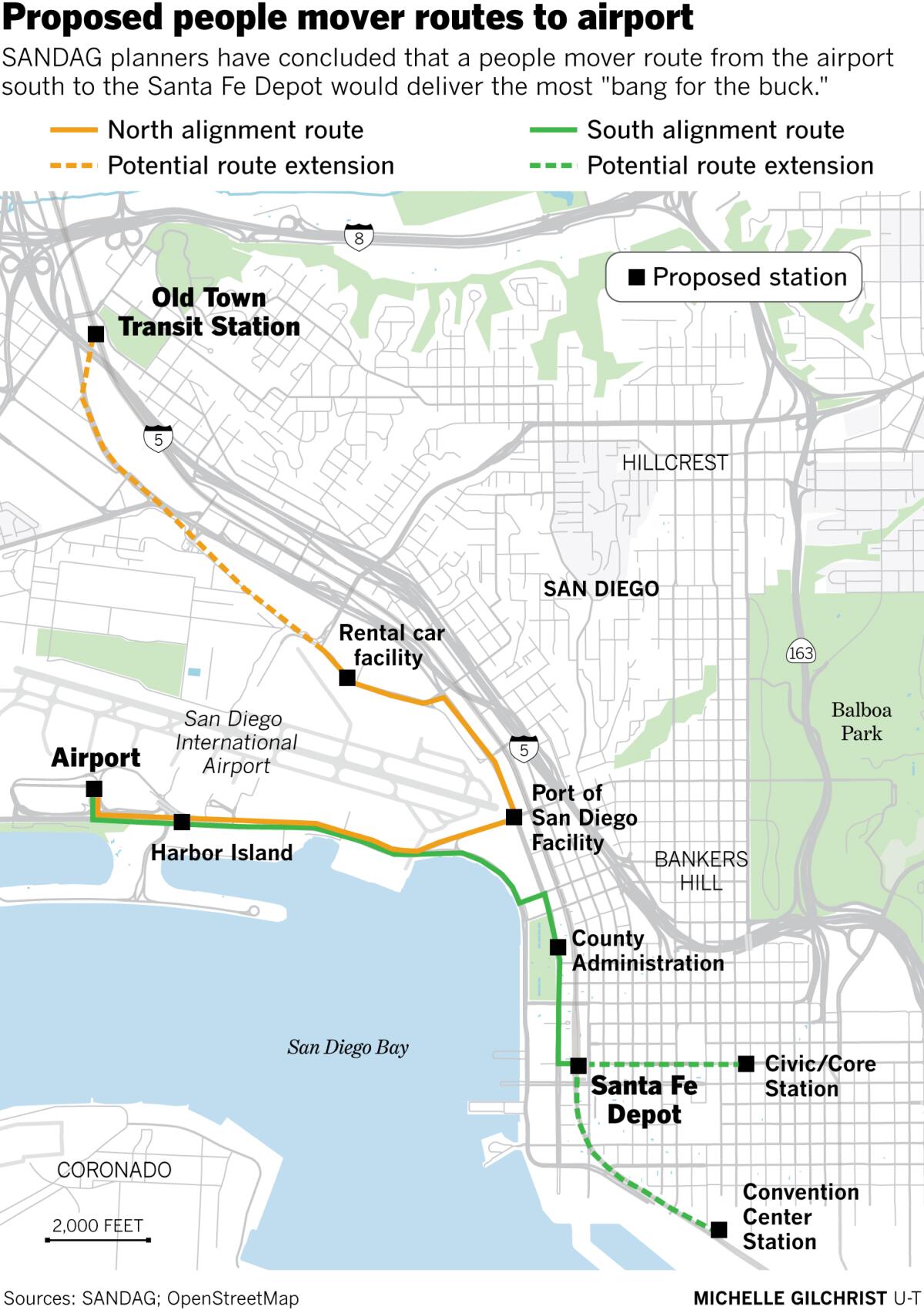 Proposed people mover map 