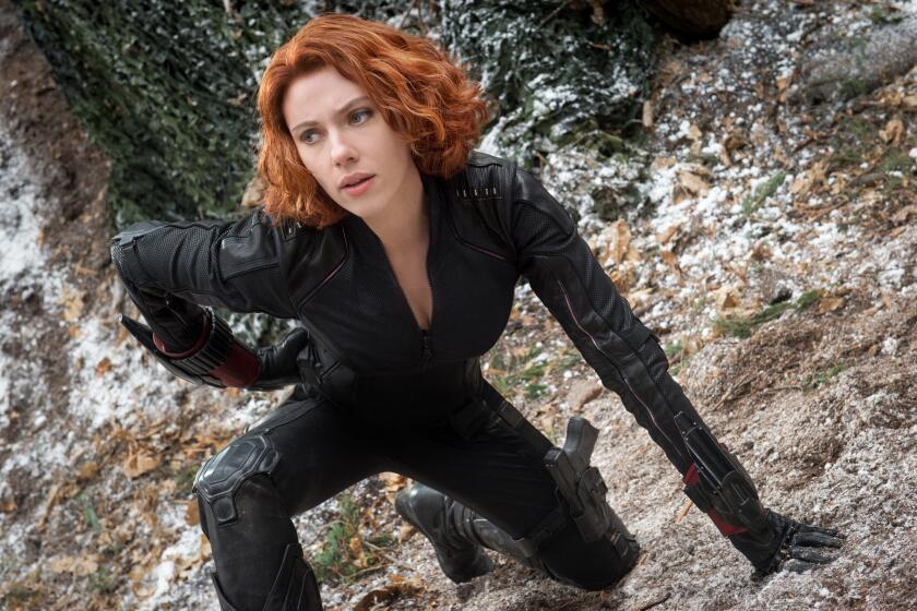 Scarlett Johansson como Black Widow/Natasha Romanoff en una escena de la cinta "Avengers: Age Of Ultron".