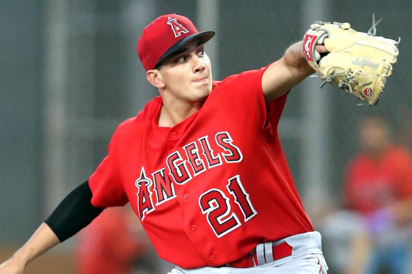 Angels prospect Chris Rodriguez - Los Angeles Angels 2019 spring training (Bill Mitchell / billmitchell-baseball.com)